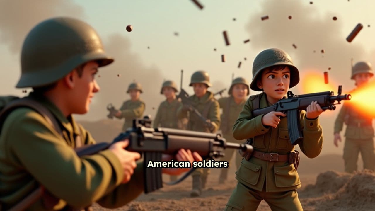 American Soldiers in WWII Combat