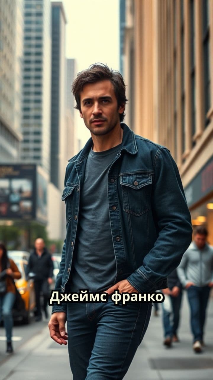 Джеймс Франко на улице