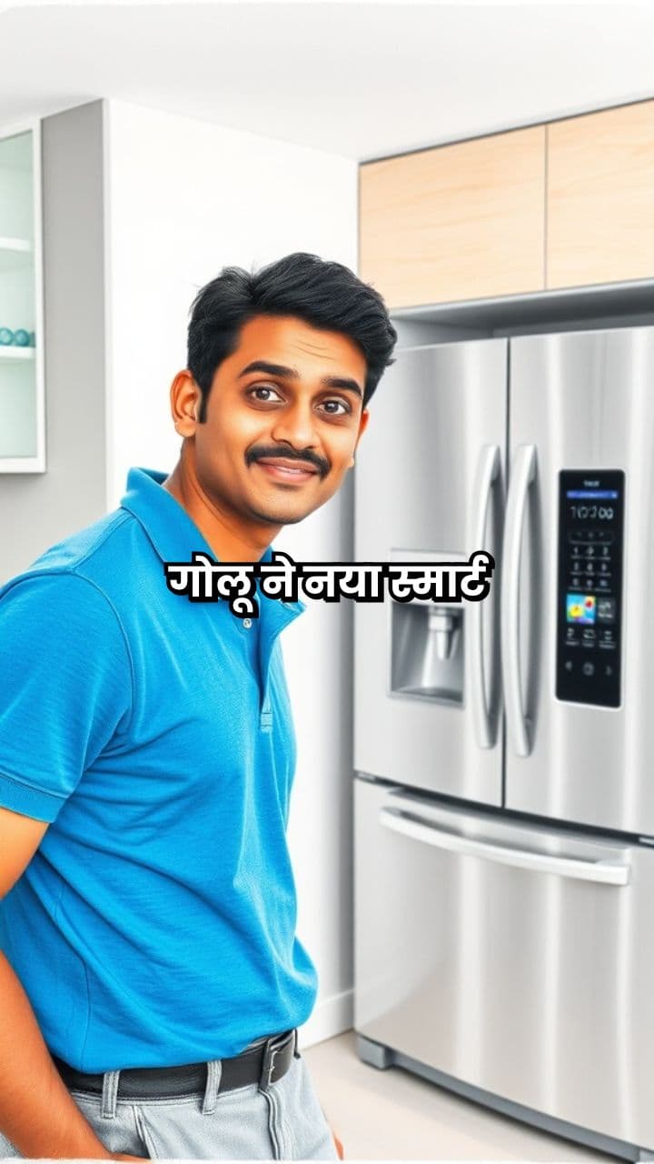 बोलता फ्रिज और गोलू की मस्ती