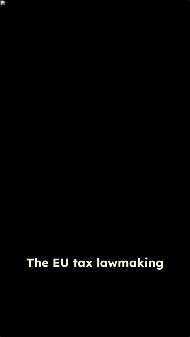 EU Tax Lawmaking: Framework