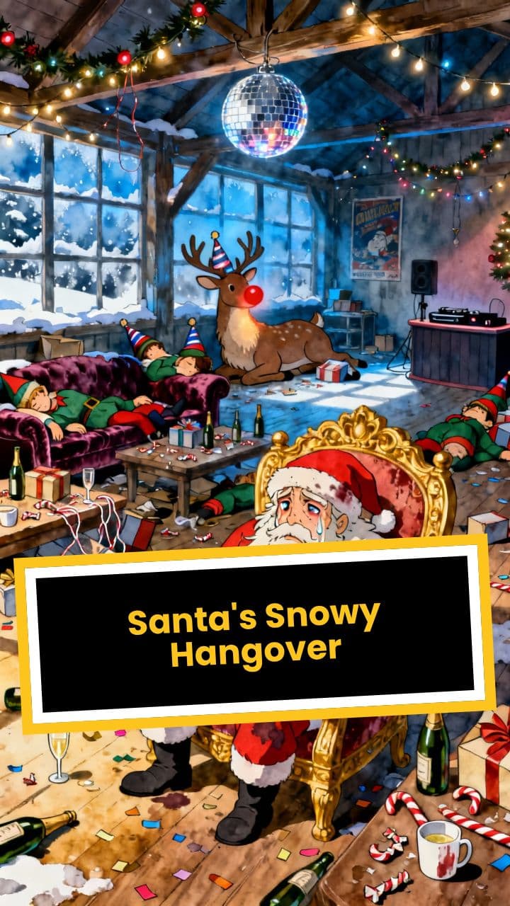 Santa's Snowy Hangover