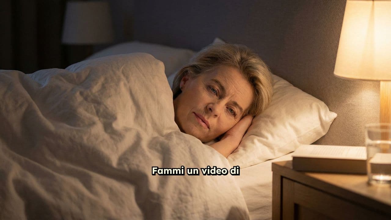 Ursula Von Der Leyen si addormenta
