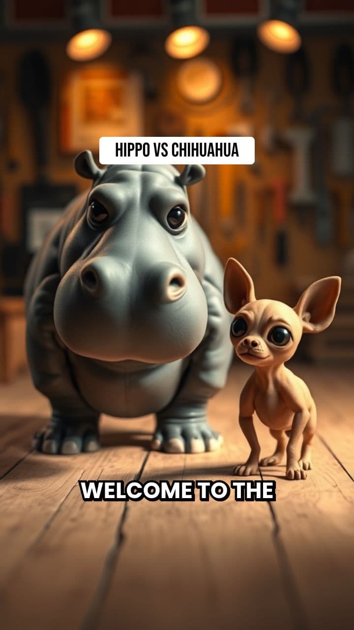 Claymation Clash: Hippo vs. Chihuahua
