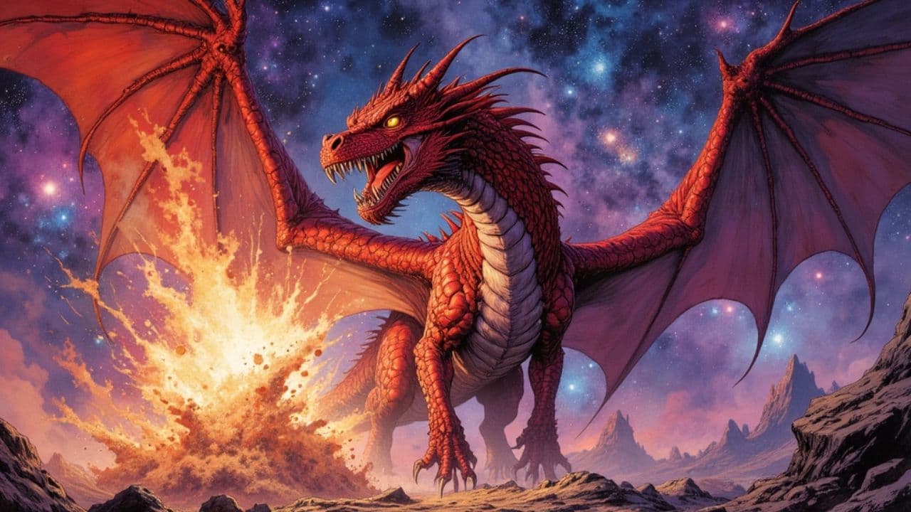 Celestial Fury of the Red Dragon