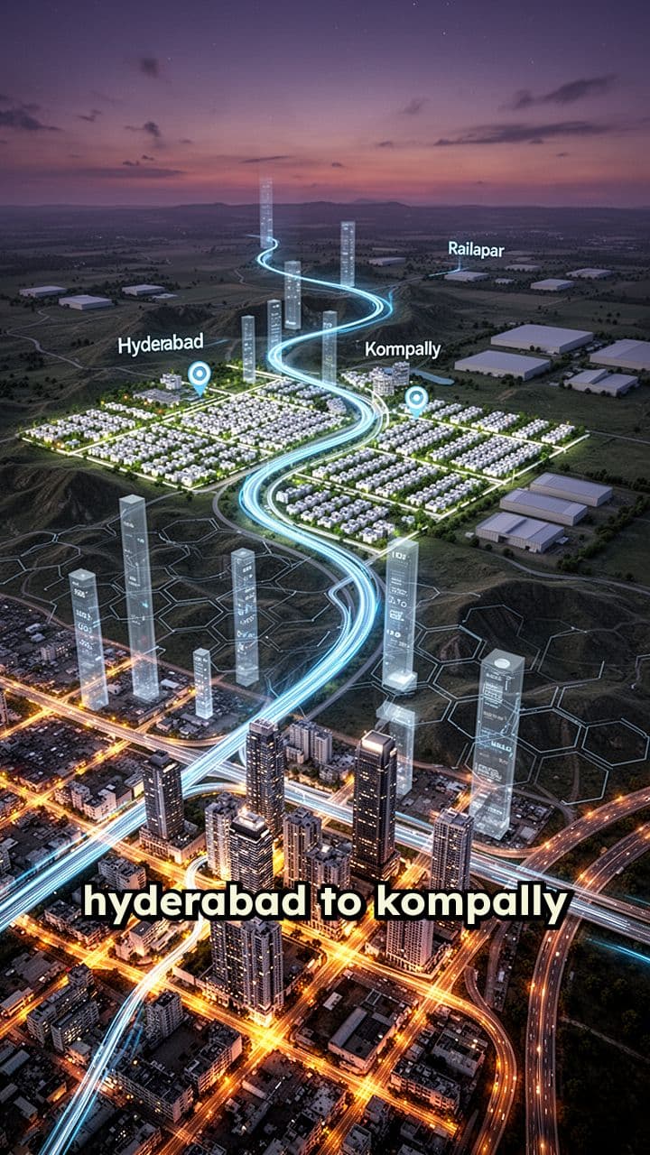 Hyderabad to Railapur Road Map Video