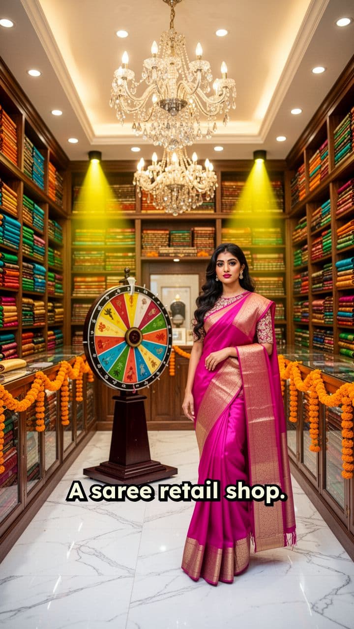 Spin the Festive Saree Prize Wheel