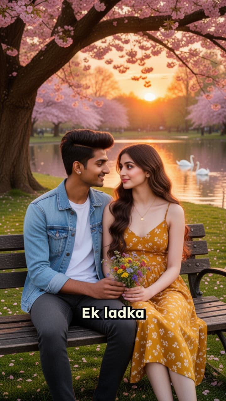 लड़का-लड़की की कार्टून लव स्टोरी