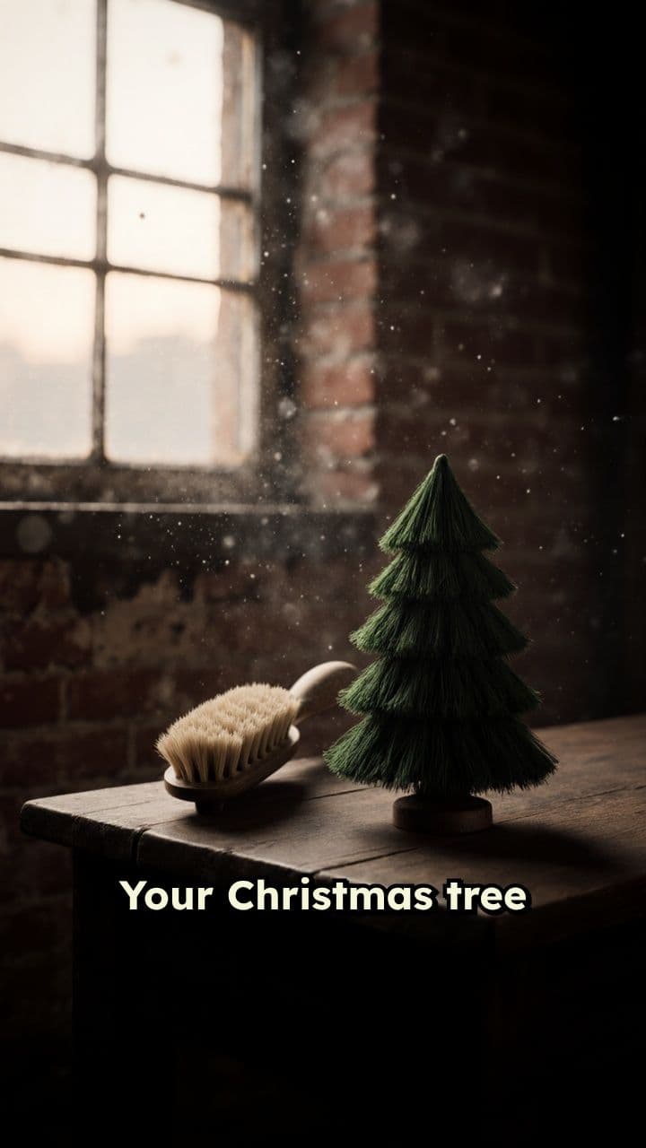 Christmas Trees Born from Toilet Brushes