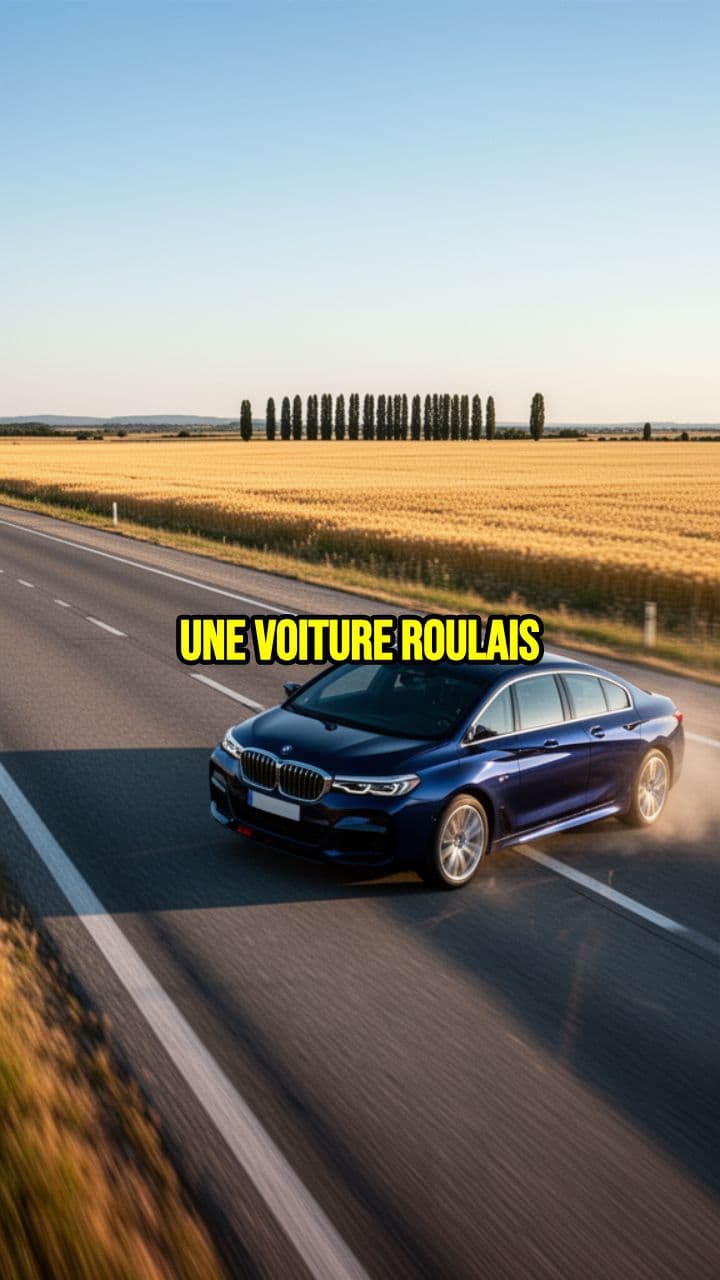 Une voiture écrasée par un géant