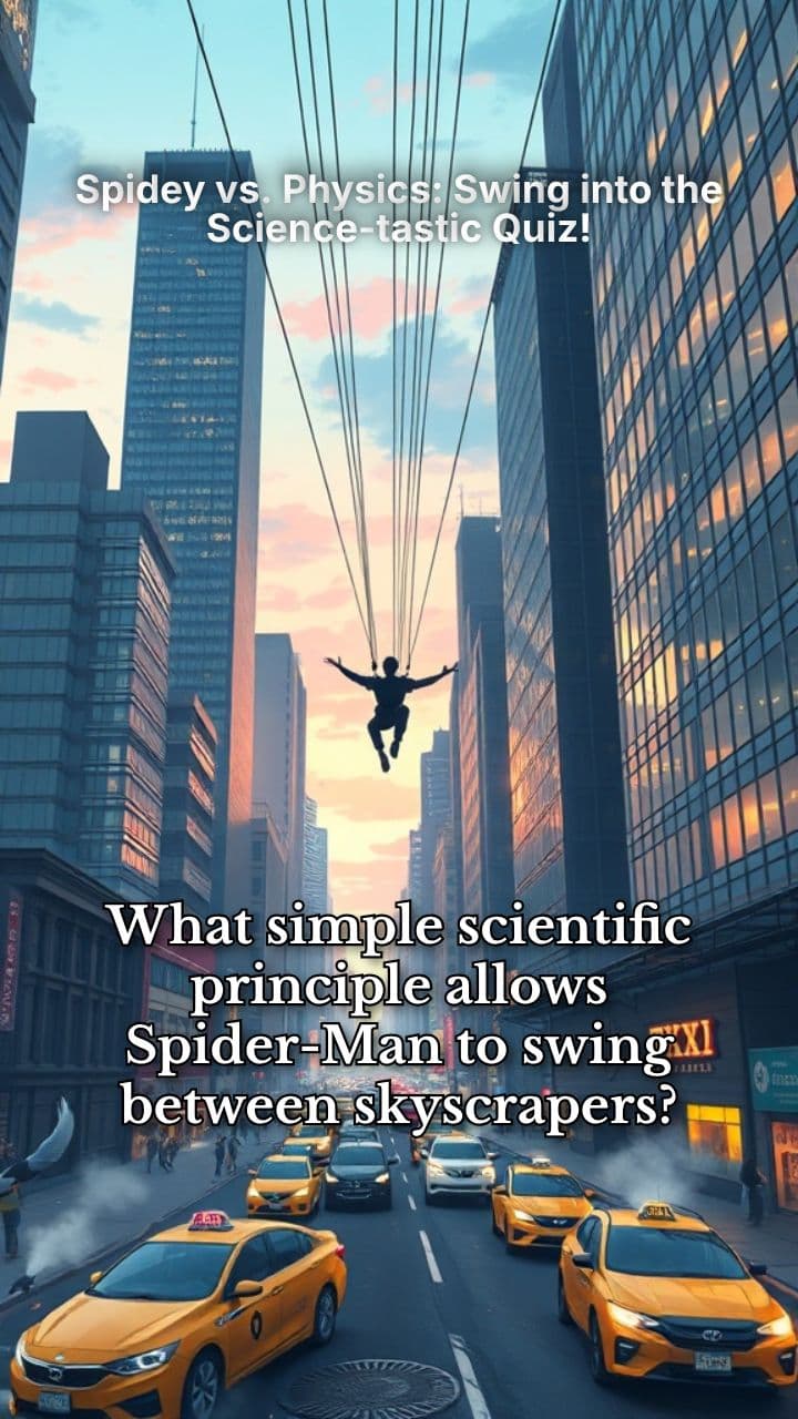 Spidey vs. Physics: Swing into the Science-tastic Quiz!