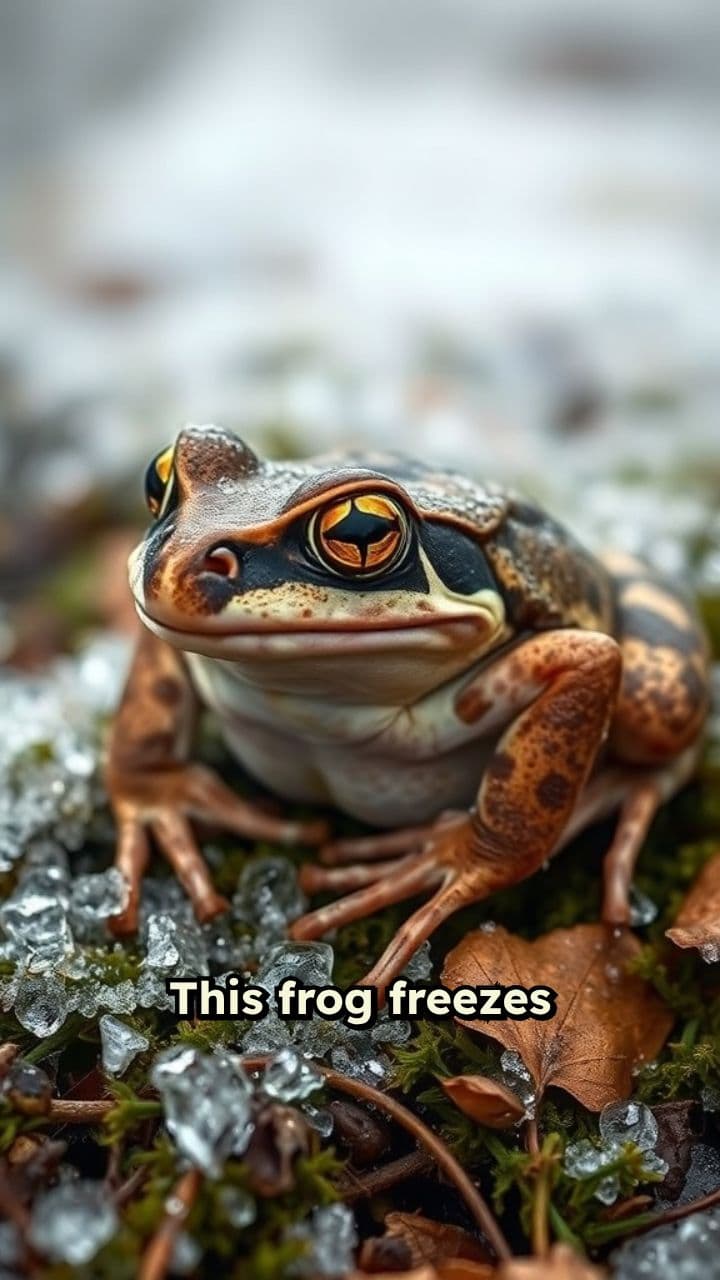 Frozen Frog: Nature's Winter Miracle