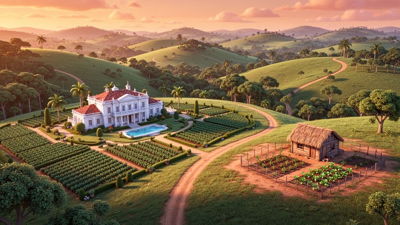 Contrastes entre Rico e Pobre