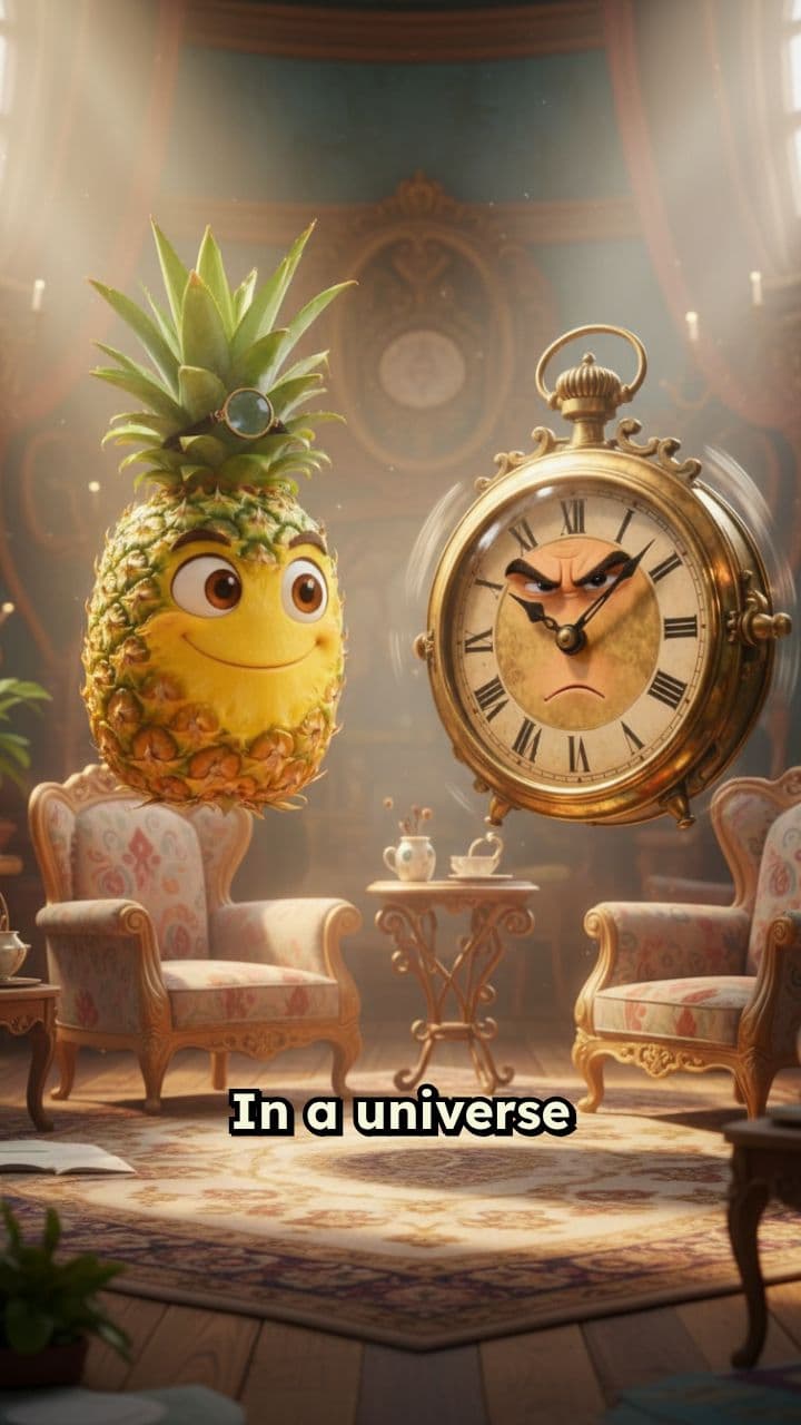 The Talking Pineapple and the Backwards Clock