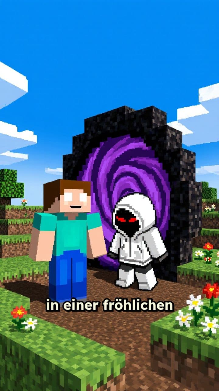 Herobrine gegen Entity 303 Kampf