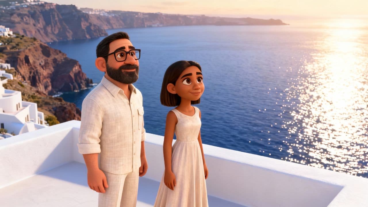 A Romantic Journey: Santorini & Rome