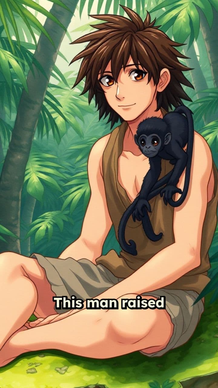 Unlikely Bond: Man and Monkey in the Wild