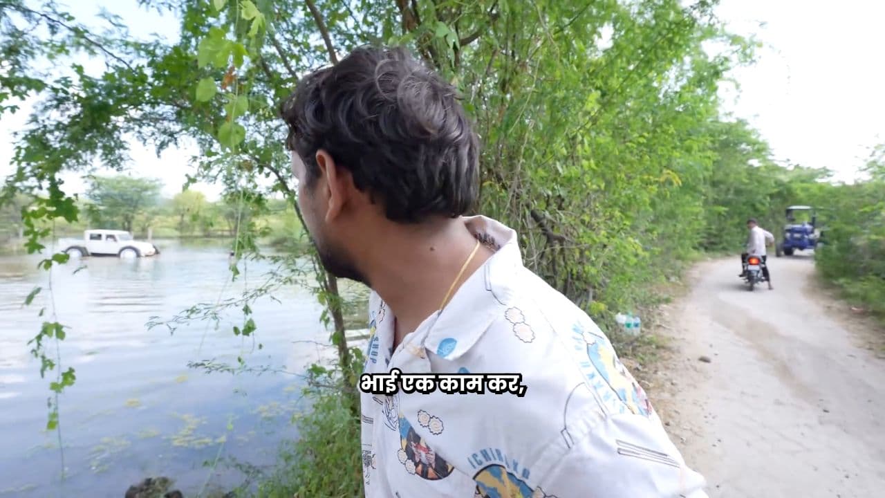 स्टीयरिंग टूटी! हाथों से घुमाए ट्रक के पहिये