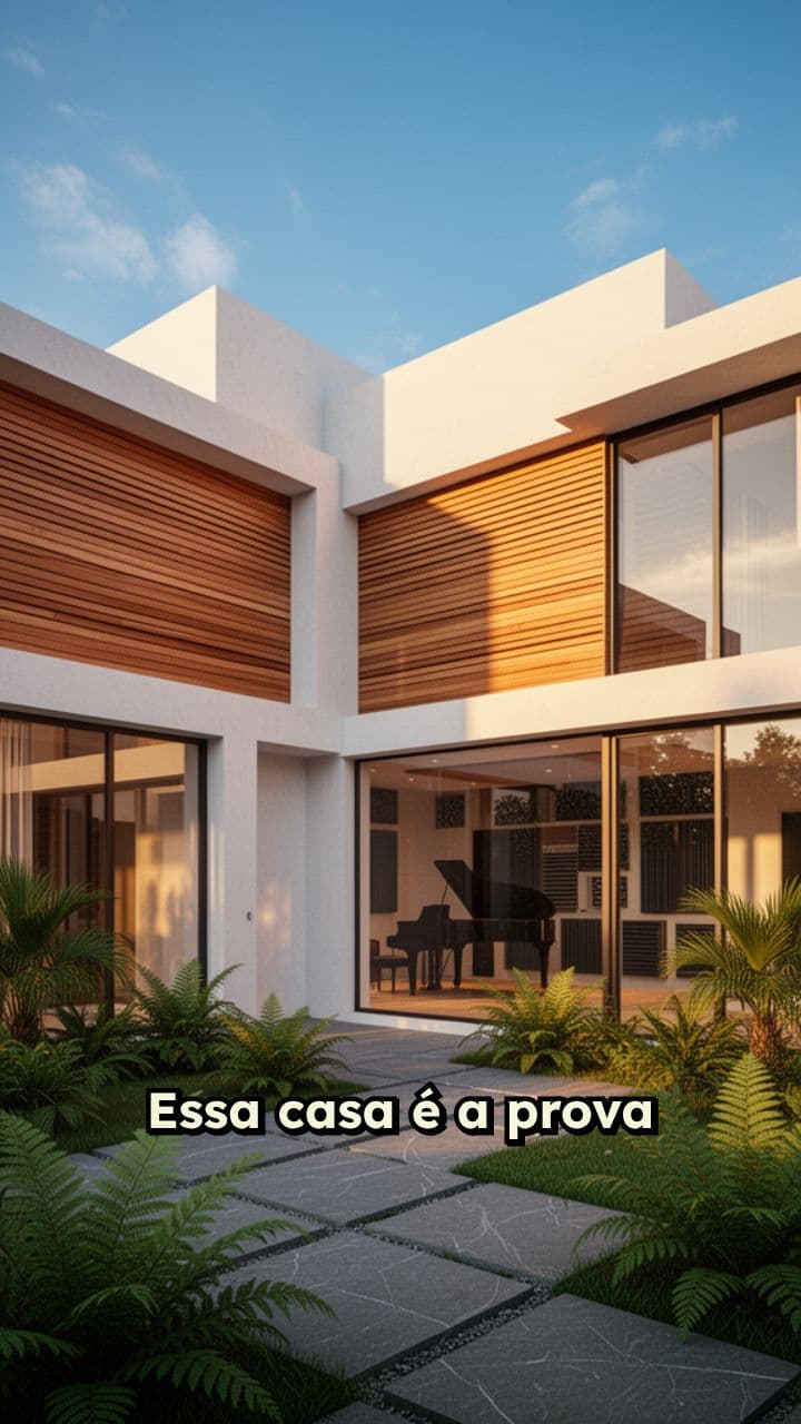 Casa Moderna com Estúdio Musical Profissional
