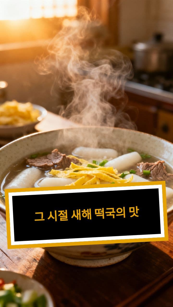 그 시절 새해 떡국의 맛