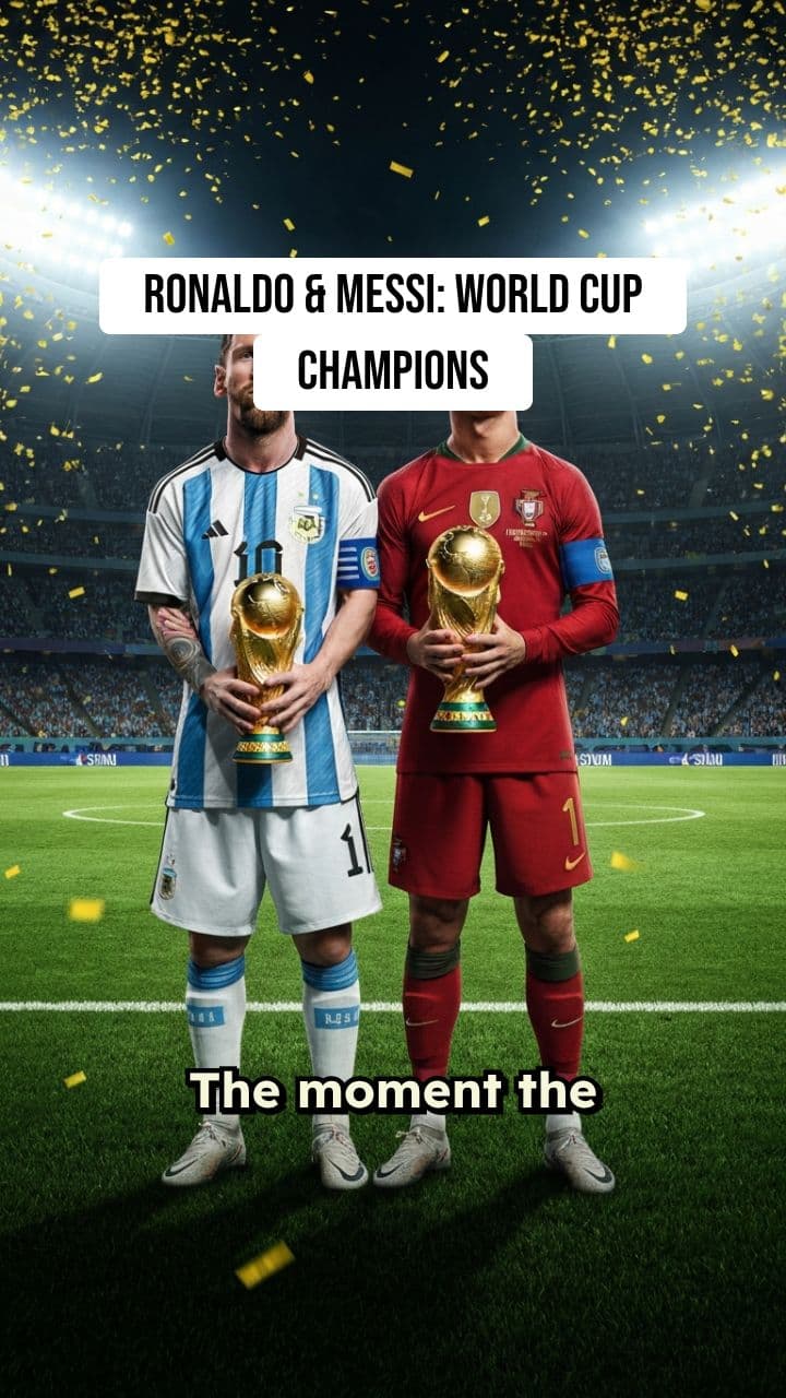 Ronaldo and Messi: World Cup Champions