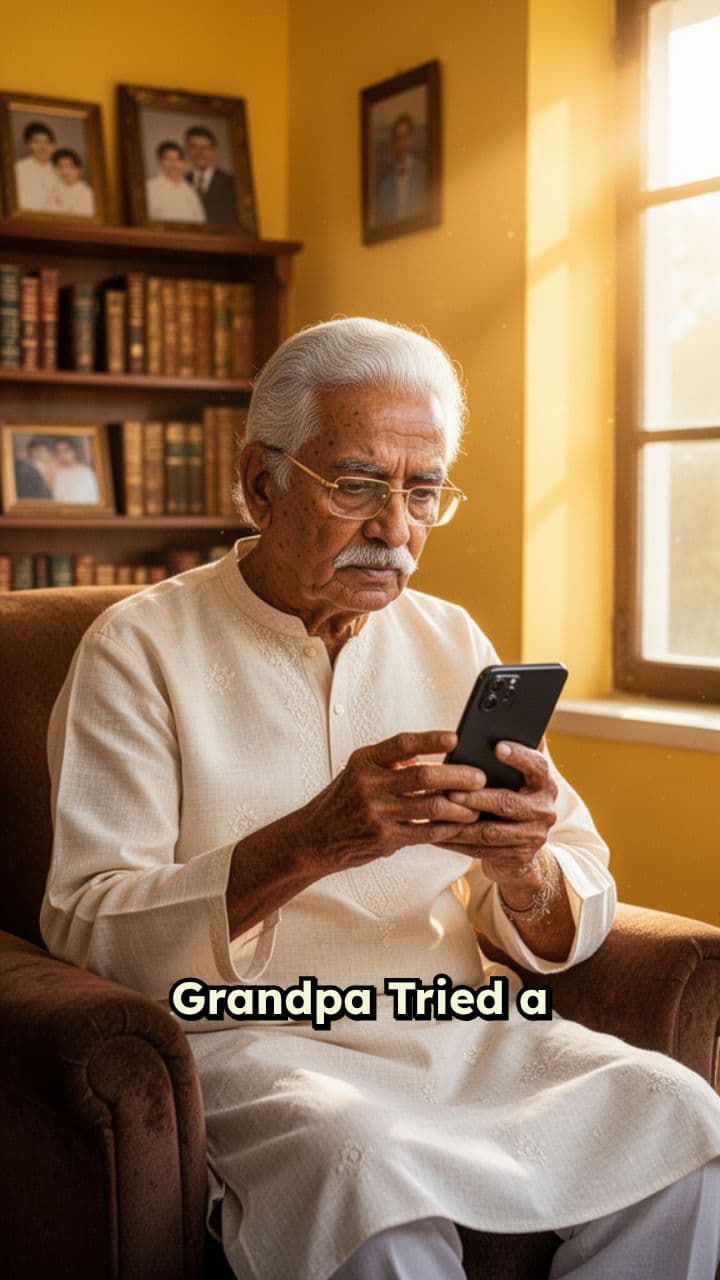 Grandpa’s First Smartphone Call