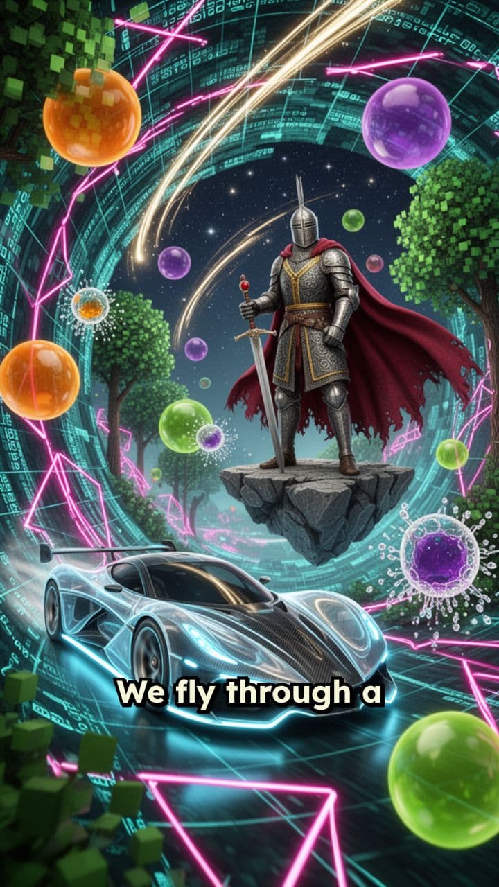 Neon Game Worlds Montage