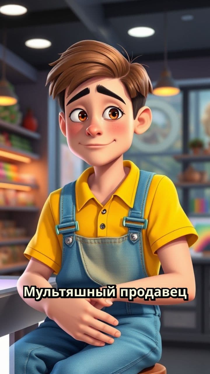 Одинокий продавец в виртуальном магазине