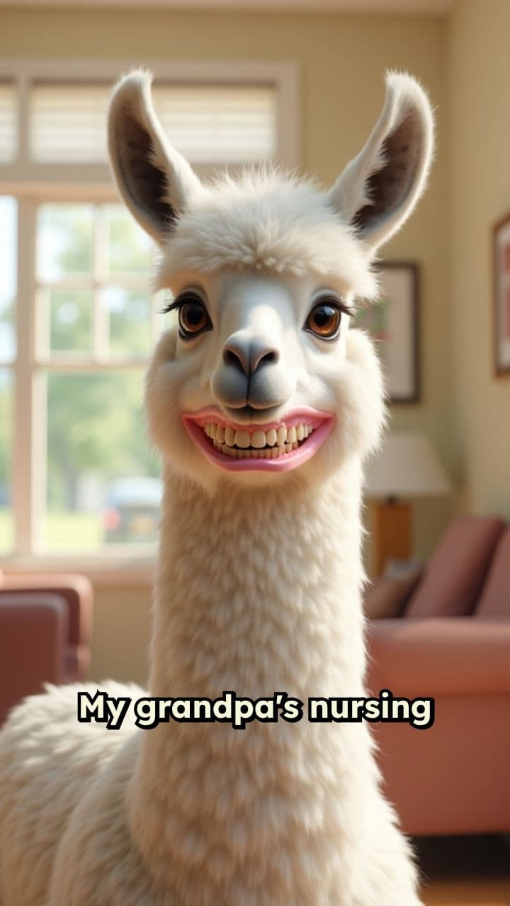 Gerald the Llama Steals Dentures