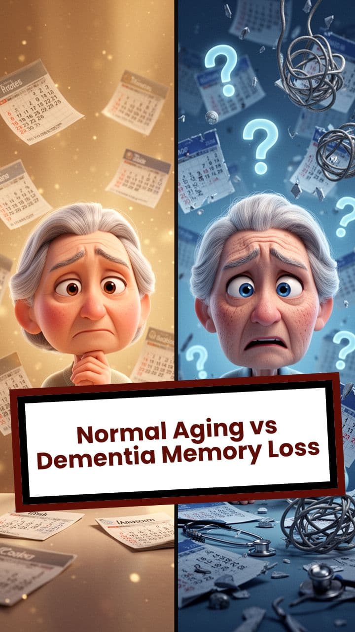 Normal Aging vs Dementia Memory Loss