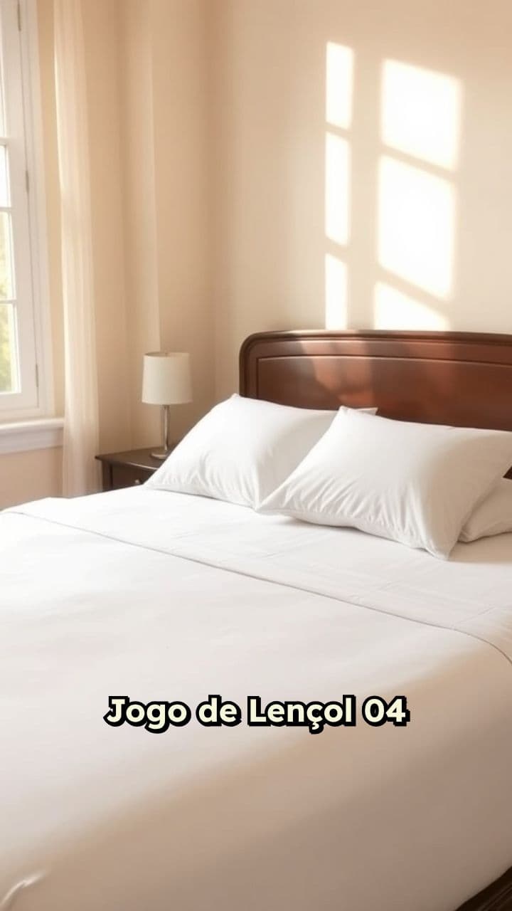 Jogo de Lençol 04 Peças Algodão