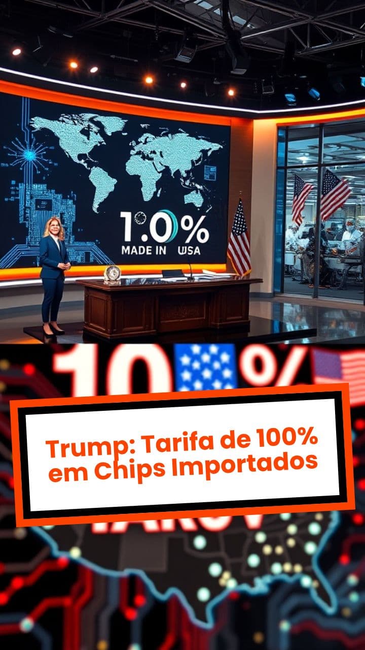 Trump: Tarifa de 100% em Chips Importados