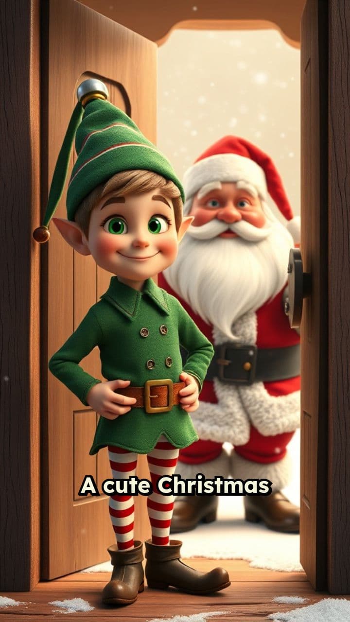 Santa's Arrival at the Cozy Cabin