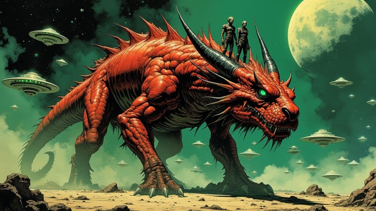 Evil Red Space Dragon Armada