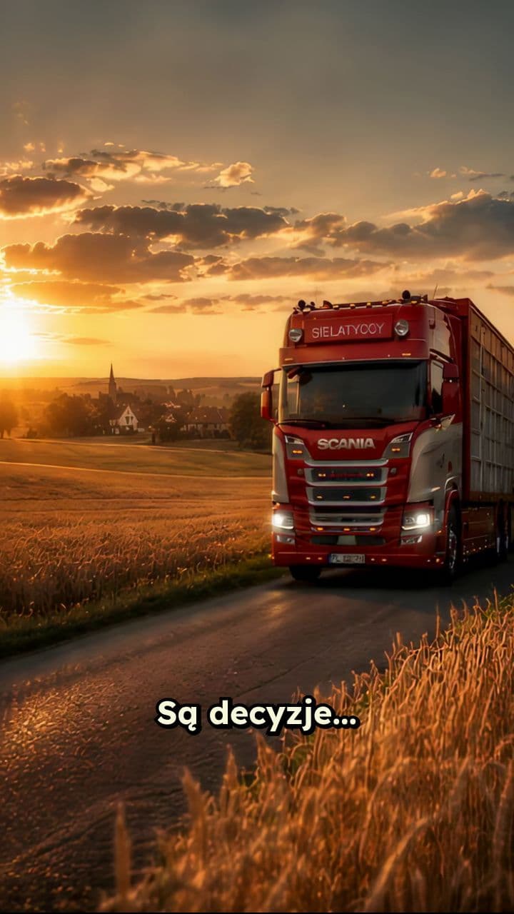 Czerwona Scania MAKI - Reklama Premium