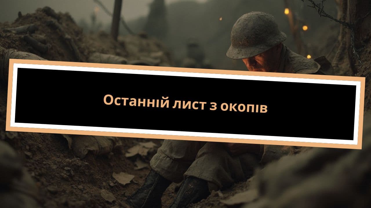 Останній лист з окопів