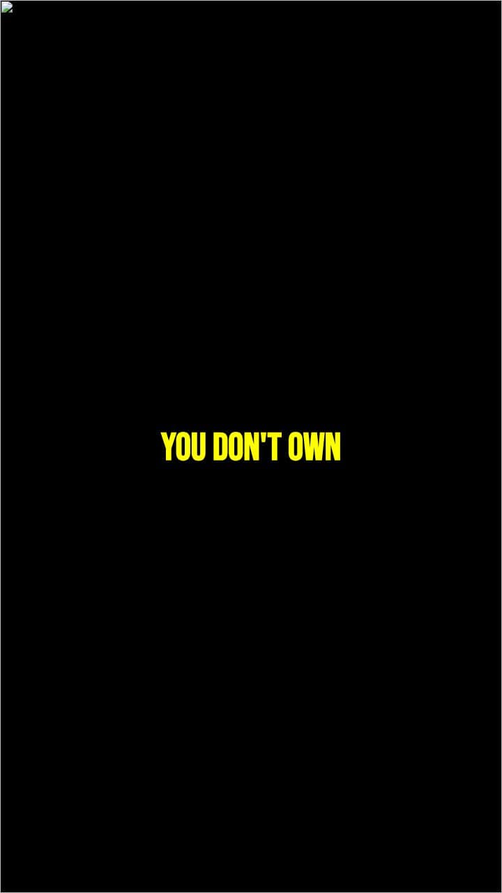 Ты не владеешь мной