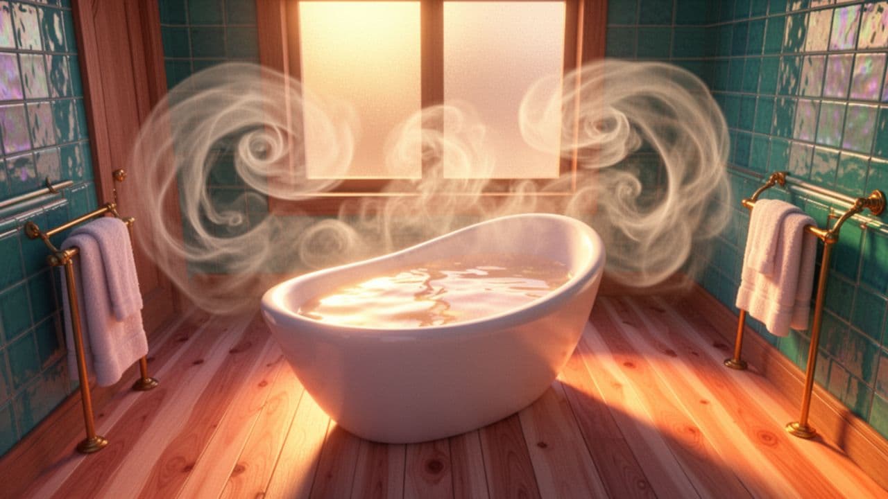 Bain doré mère et fille