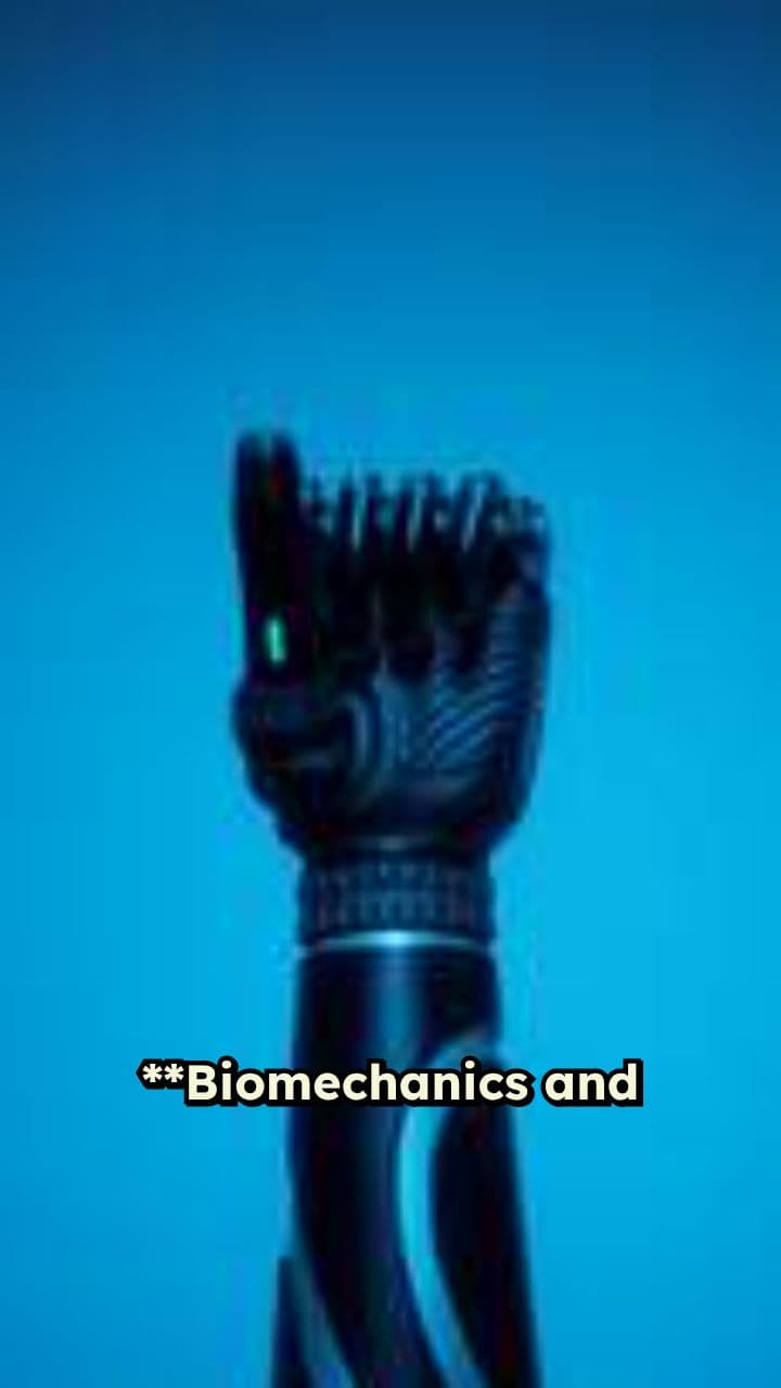 Prosthetic Design: Ergonomics in Motion