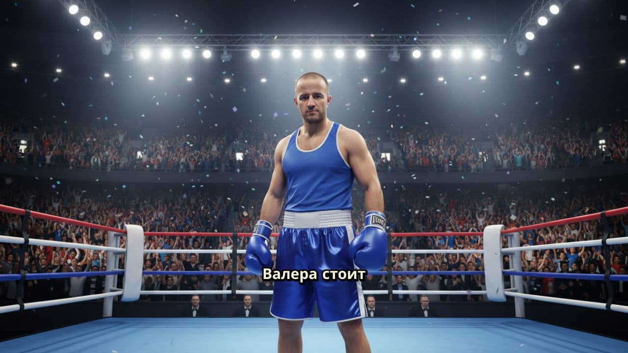 Боксёр и хип-хоп на ринге