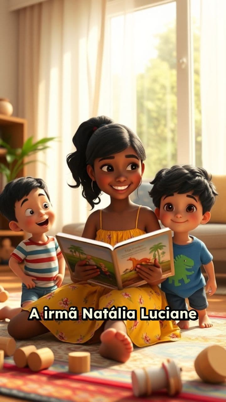 Dedicação de Natália Luciane aos irmãos