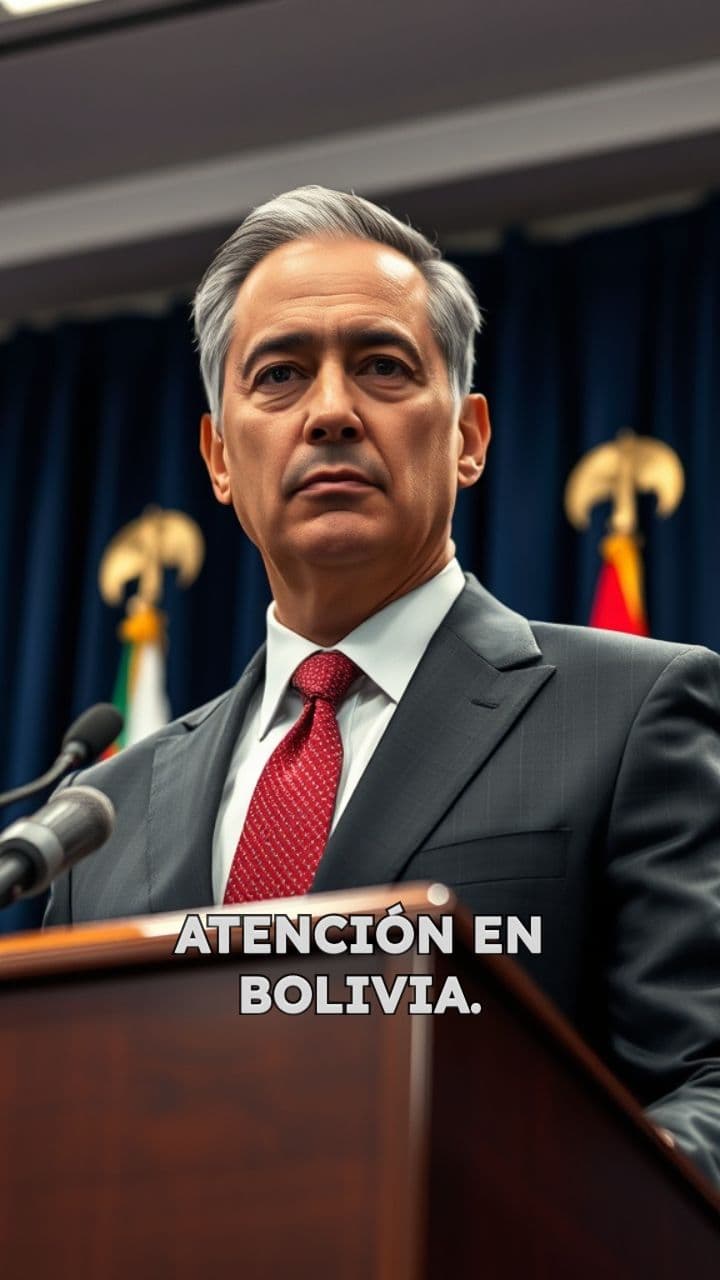 Anuncio de medidas económicas en Bolivia