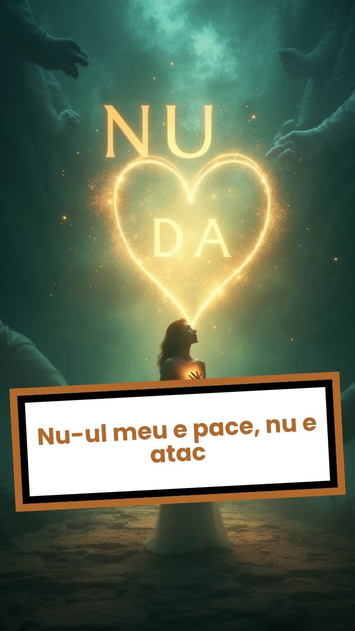 Nu-ul meu e pace, nu e atac
