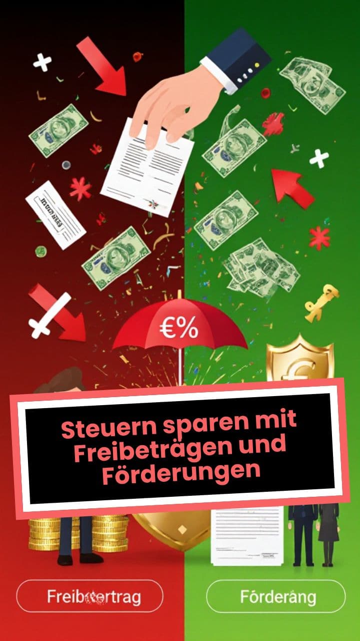 Steuern sparen mit Freibeträgen und Förderungen