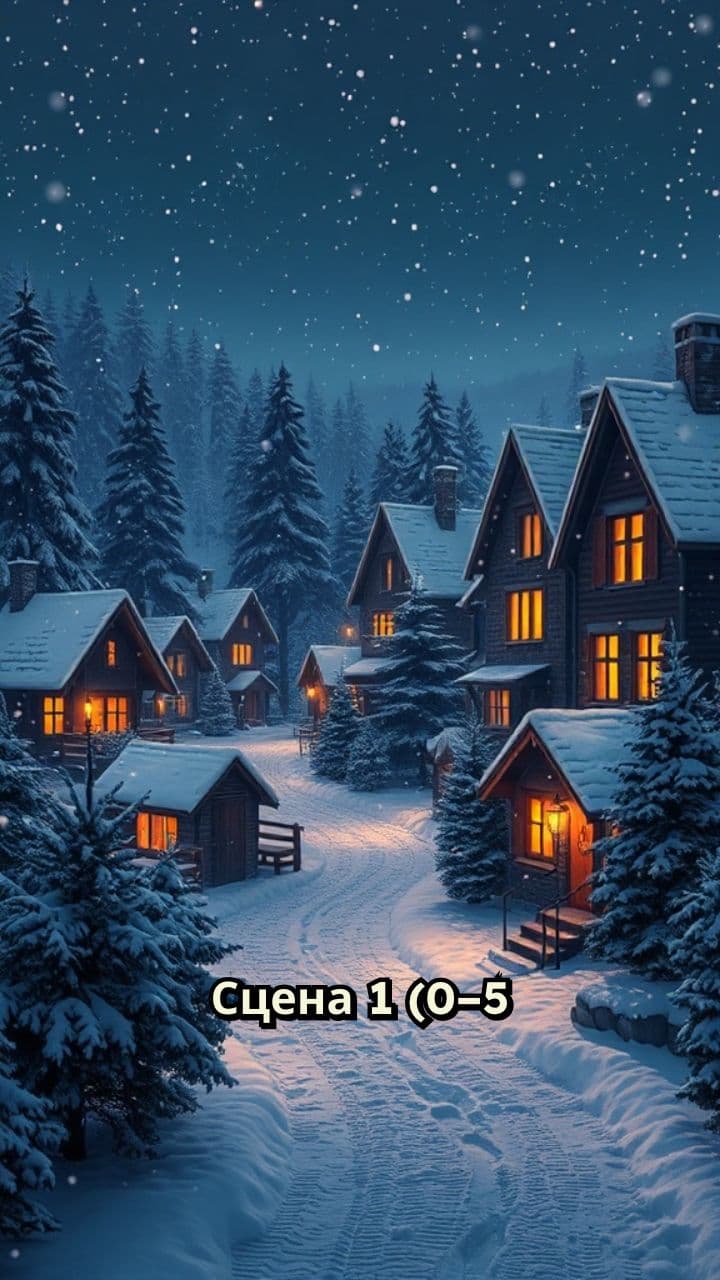 Зимняя сказка в огнях праздника