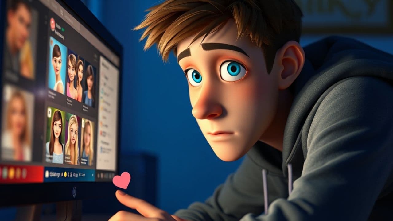 L'amour à travers l'écran