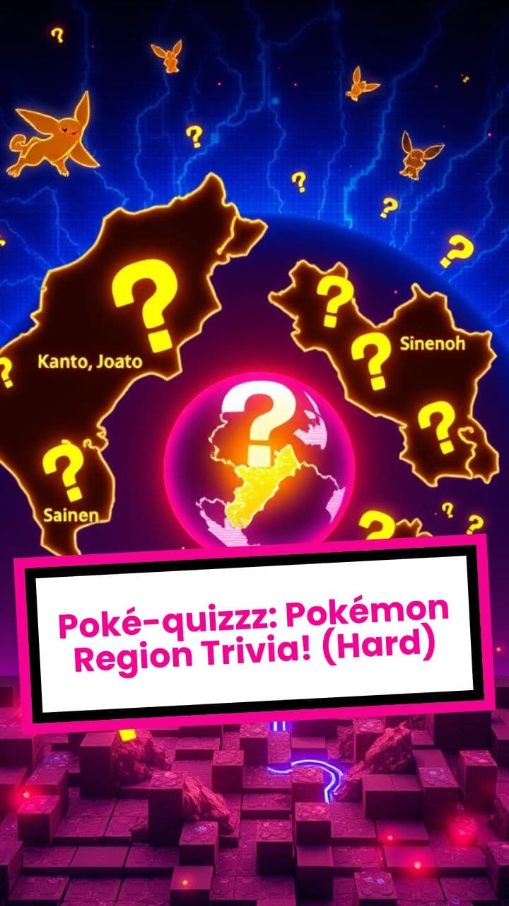 Poké-quizzz: Pokémon Region Trivia! (Hard)