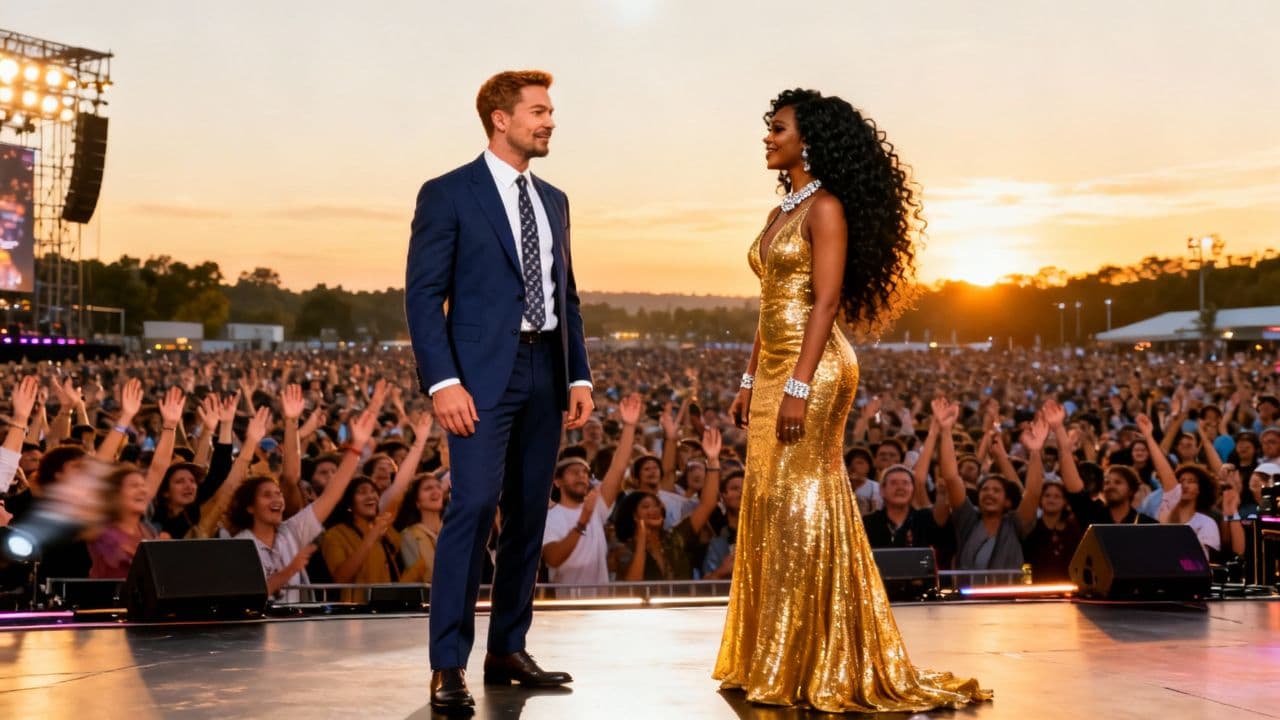 Harmonie en duo sur scène