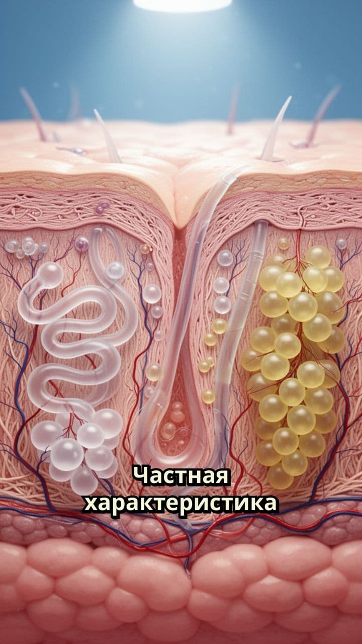 Сальные железы кожи: строение и функции