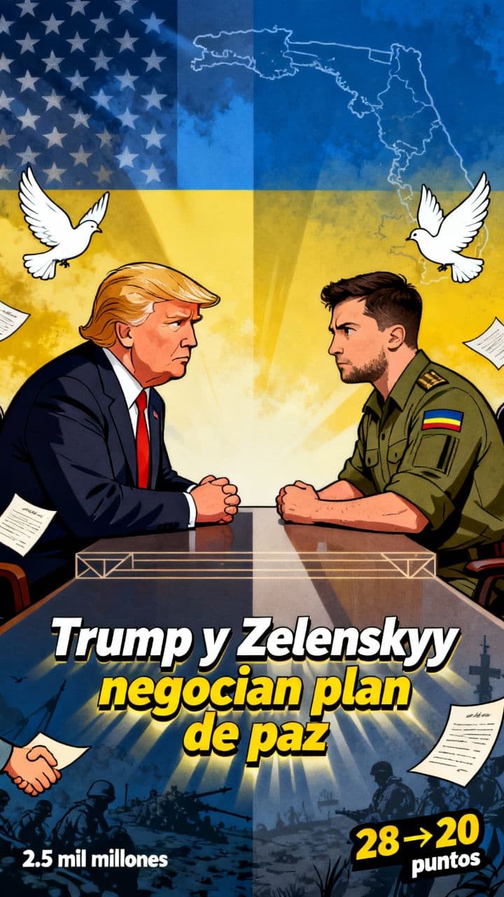 Trump y Zelenskyy negocian plan de paz