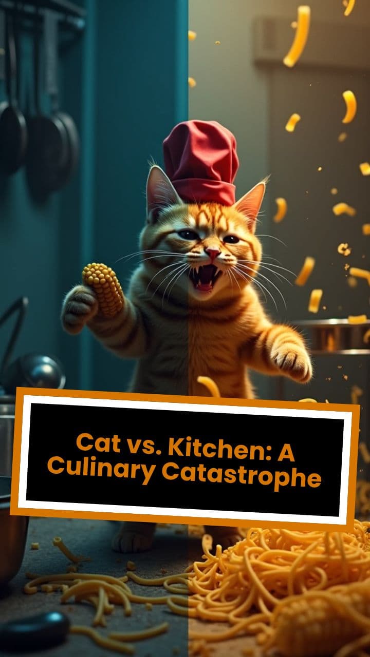 Cat vs. Kitchen: A Culinary Catastrophe